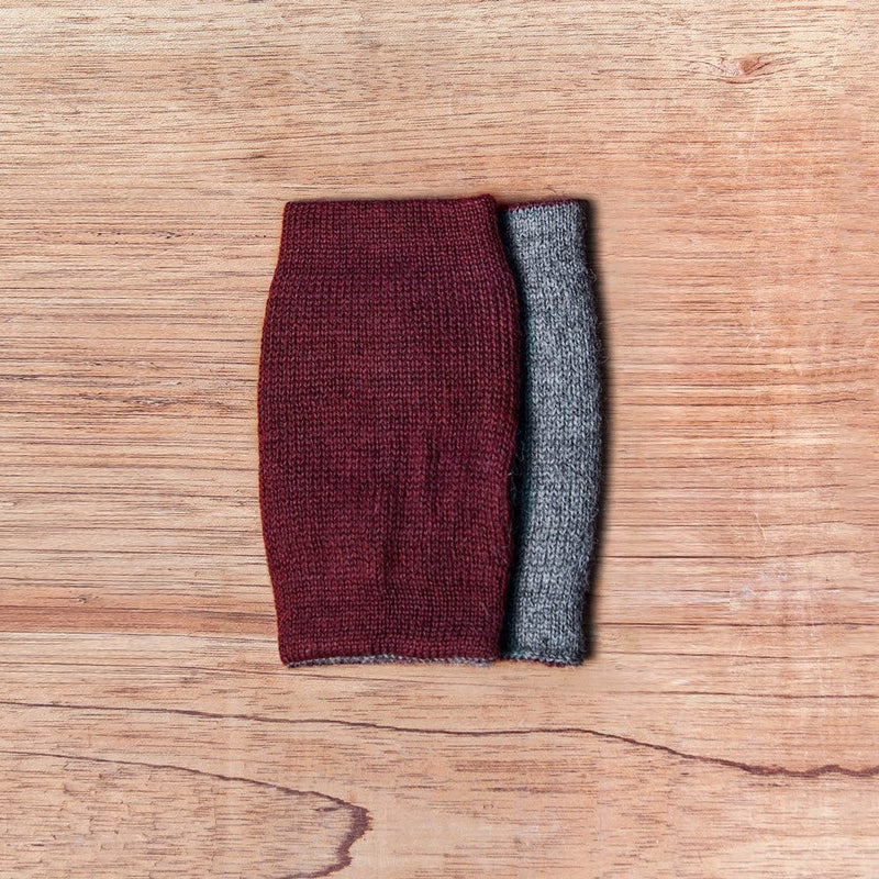 Handschuhe – AUBERGINE + STONE 