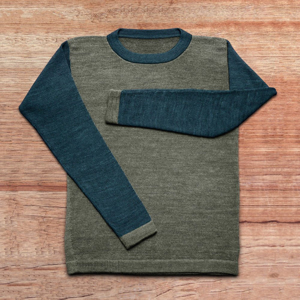 Sweater Men – Jade-Green + Night-Blue